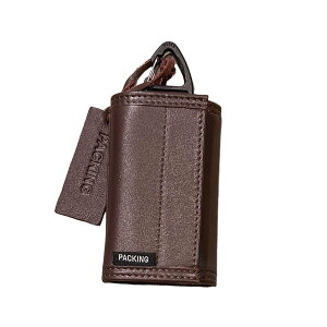 PACKING / LEATHER COMPACT WALLET - BROWN (�p�b�L���O �E�H���b�g ���z ���U�[ �u���E��)