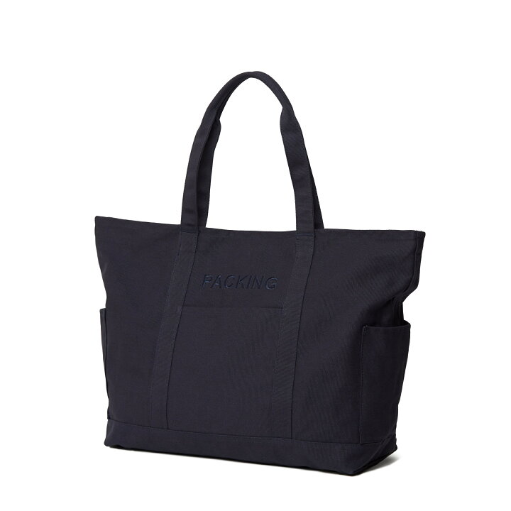 楽天市場】PACKING / CANVAS UTILITY TOTE - BLACK NATURAL NAVY 