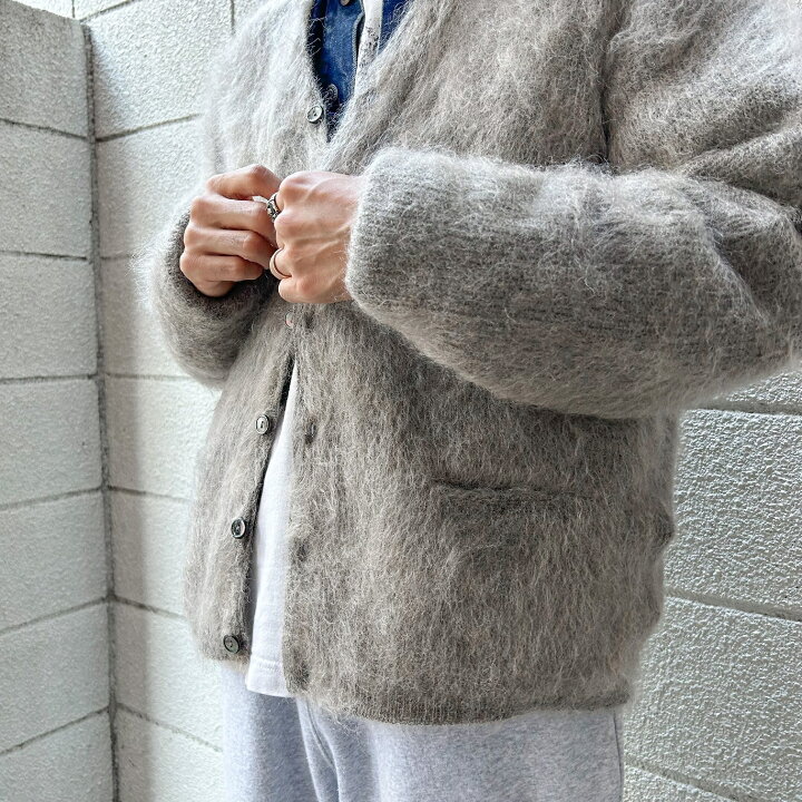 楽天市場】A.R.P. Premium Classic Mohair Cardigan W/Pocket Grayge 