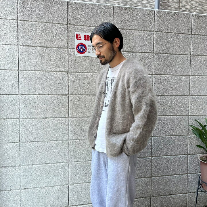 楽天市場】A.R.P. Premium Classic Mohair Cardigan W/Pocket Grayge 