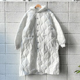 DEADSTOCK 80's US Army Food Inspector's Smock Quilting Liner L / 米軍 フードインスペクター スモック ライナー キルティング 白 ホワイト 古着 ヴィンテージ