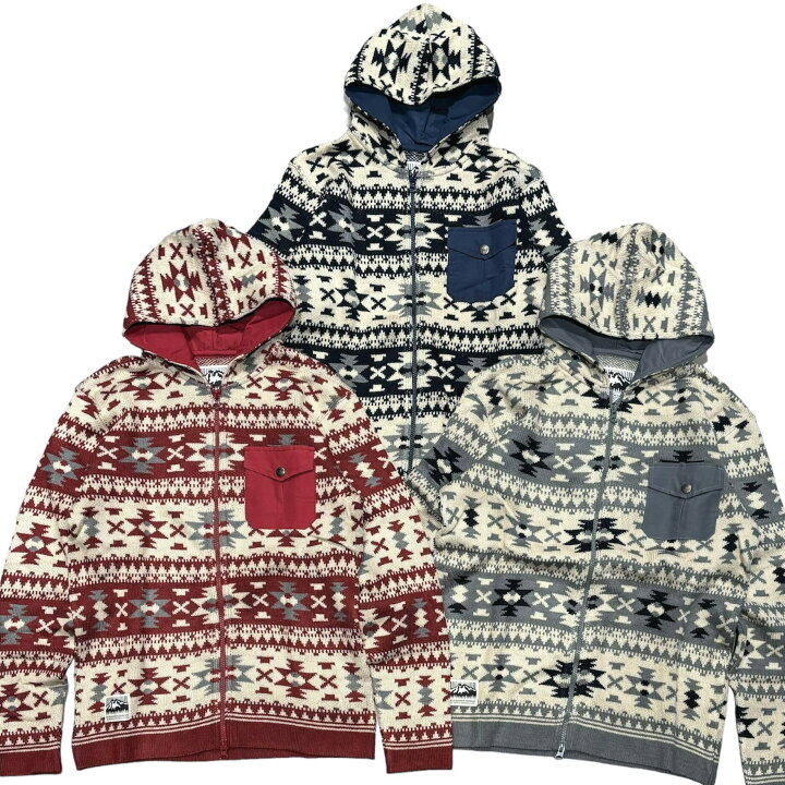楽天市場】Mt. RAINIER DESIGN / JACQUARD KNIT ZIP HOODY（マウント 