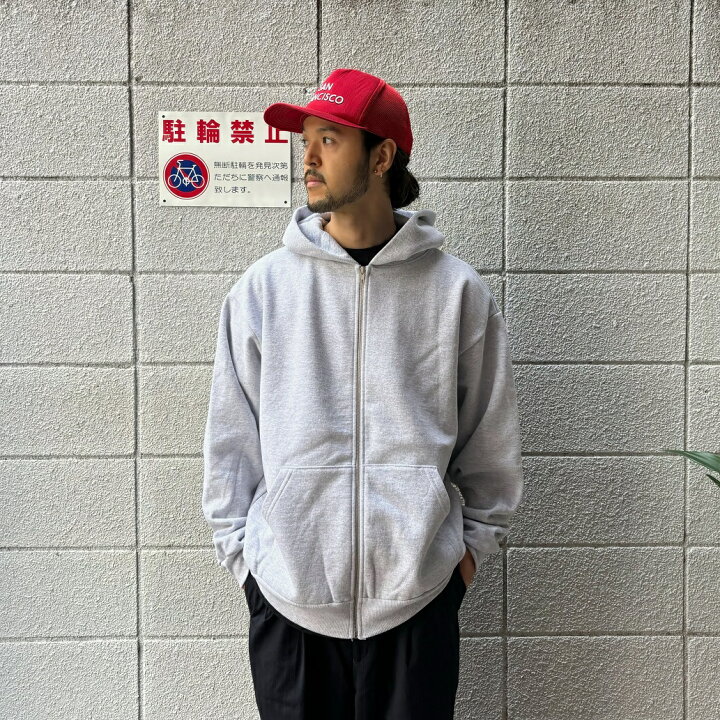 楽天市場】LOSANGELES APPAREL HF10 14oz Heavy Sweat Hood Zip Up Ash 