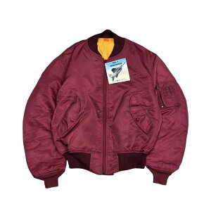 DEADSTOCK 90's CONCORD made by Alpha Industries MA-1 Fright Jacket Maroon L XL / fbhXgbN RRh At@А tCgWPbg }[ Ò Be[W