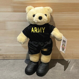 "USMA ISSUE" ARMY PT Uniform Teddy Bear "BEAR FORCES OF AMERICA"/ �A�����J�R �~���^���[�A�J�f�~�[ ���R�m���w�Z USA���� �e�f�B�[�x�A �ʂ������ ����
