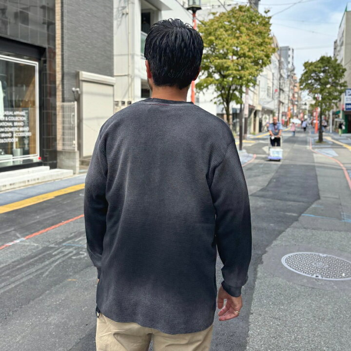 楽天市場】MOOJI MOOJI CREW WAFFLE THERMAL AGED - Made in USA 