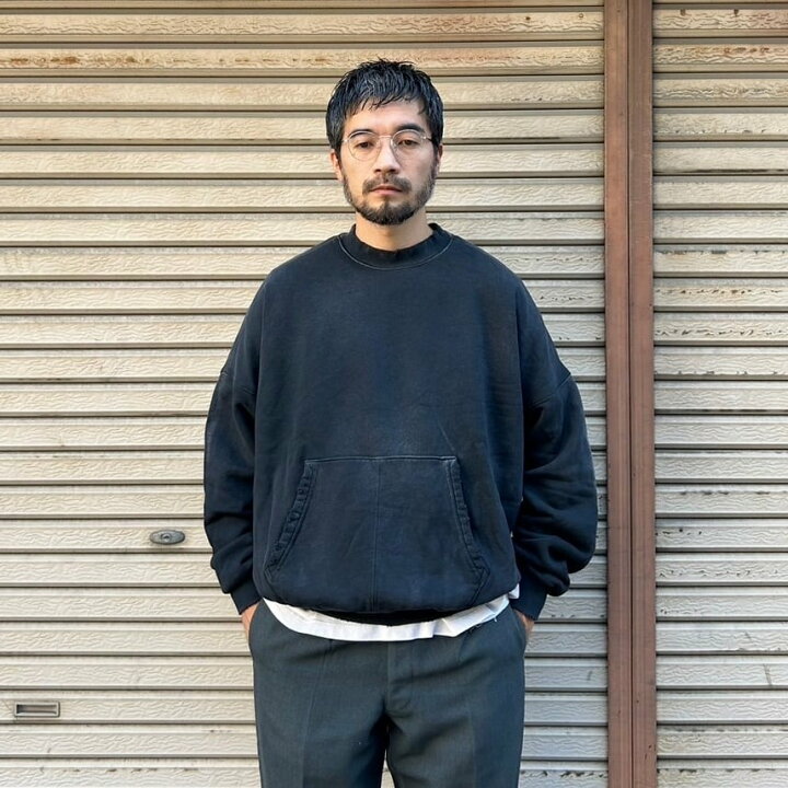 楽天市場】MOOJI MOOJI OVERSIZE KANGAROO POCKET CREW AGED - Made in 