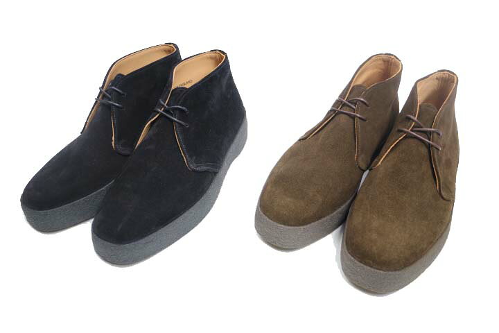 楽天市場】SANDERS / BRIT CHUKKA BLACK SUEDE/CHOCOLATE BROWN SUEDE 