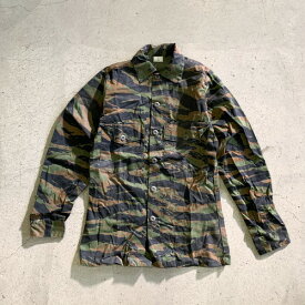 "DEADSTOCK" US(米軍) Tiger Stripe Camouflage Utility Shirt(米軍実物 デッドストック ミリタリー ユーティリティ シャツ タイガーカモ アメリカ直輸入)
