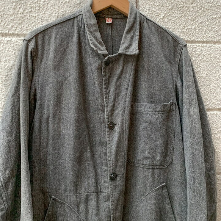 楽天市場】French Vintage Black Chambray Atelier Coat / フレンチ 