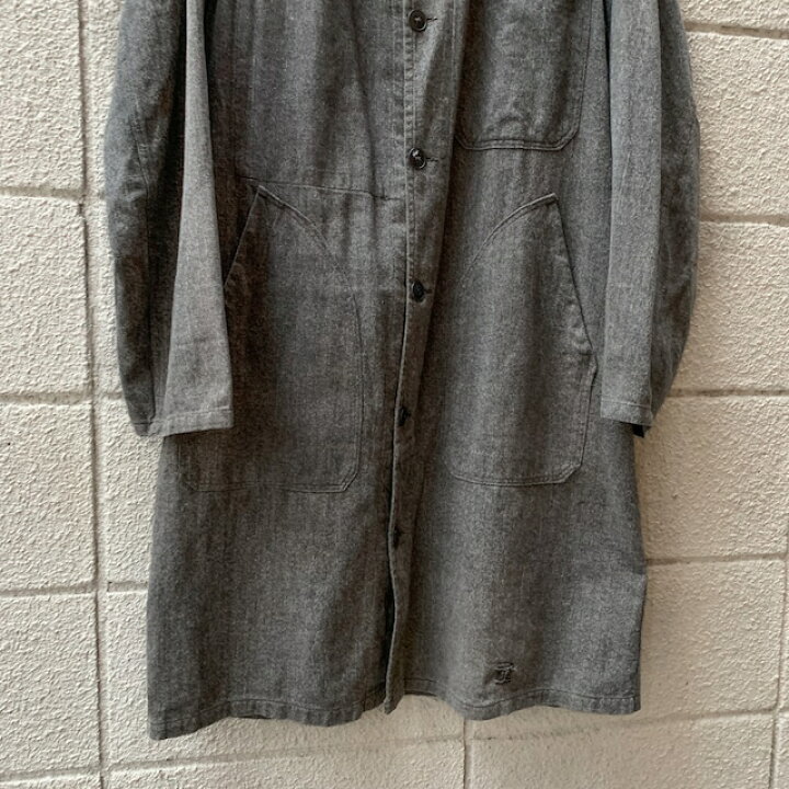 楽天市場】French Vintage Black Chambray Atelier Coat / フレンチ 