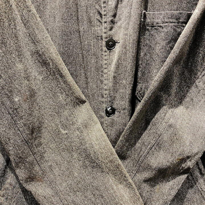 楽天市場】French Vintage Black Chambray Atelier Coat / フレンチ 