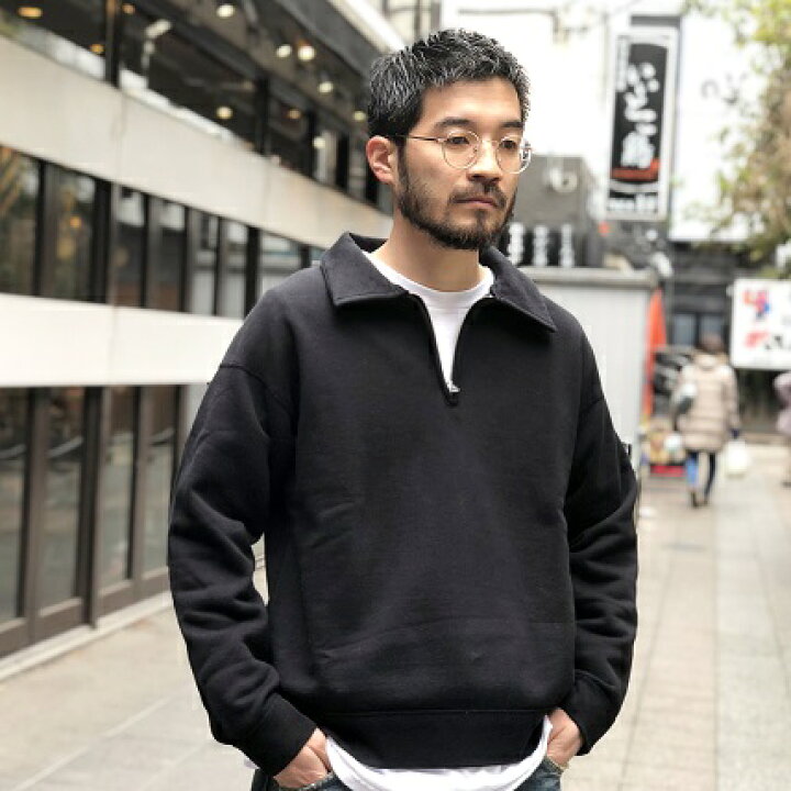 楽天市場】Audience / VINTAGE 裏毛 HALF ZIP SWEAT (スウェット