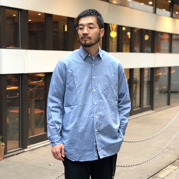楽天市場】INDIVIDUALIZED SHIRTS OVER SIZE L/S SHIRTS -CHAMBRAY 