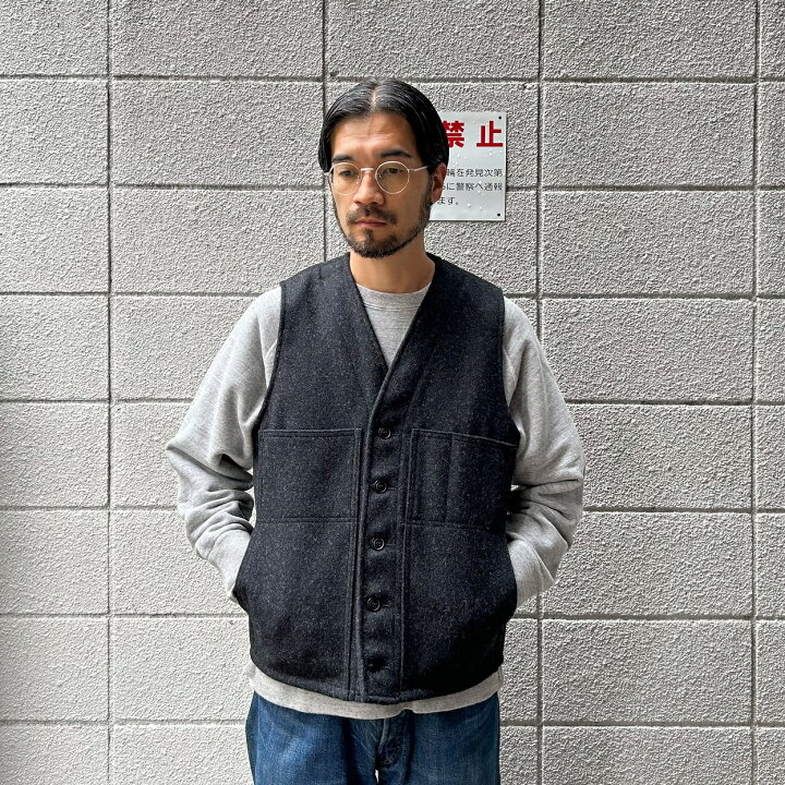 楽天市場】FILSON / MACKINAW WOOL VEST Charcoal Red/Black - Made in 