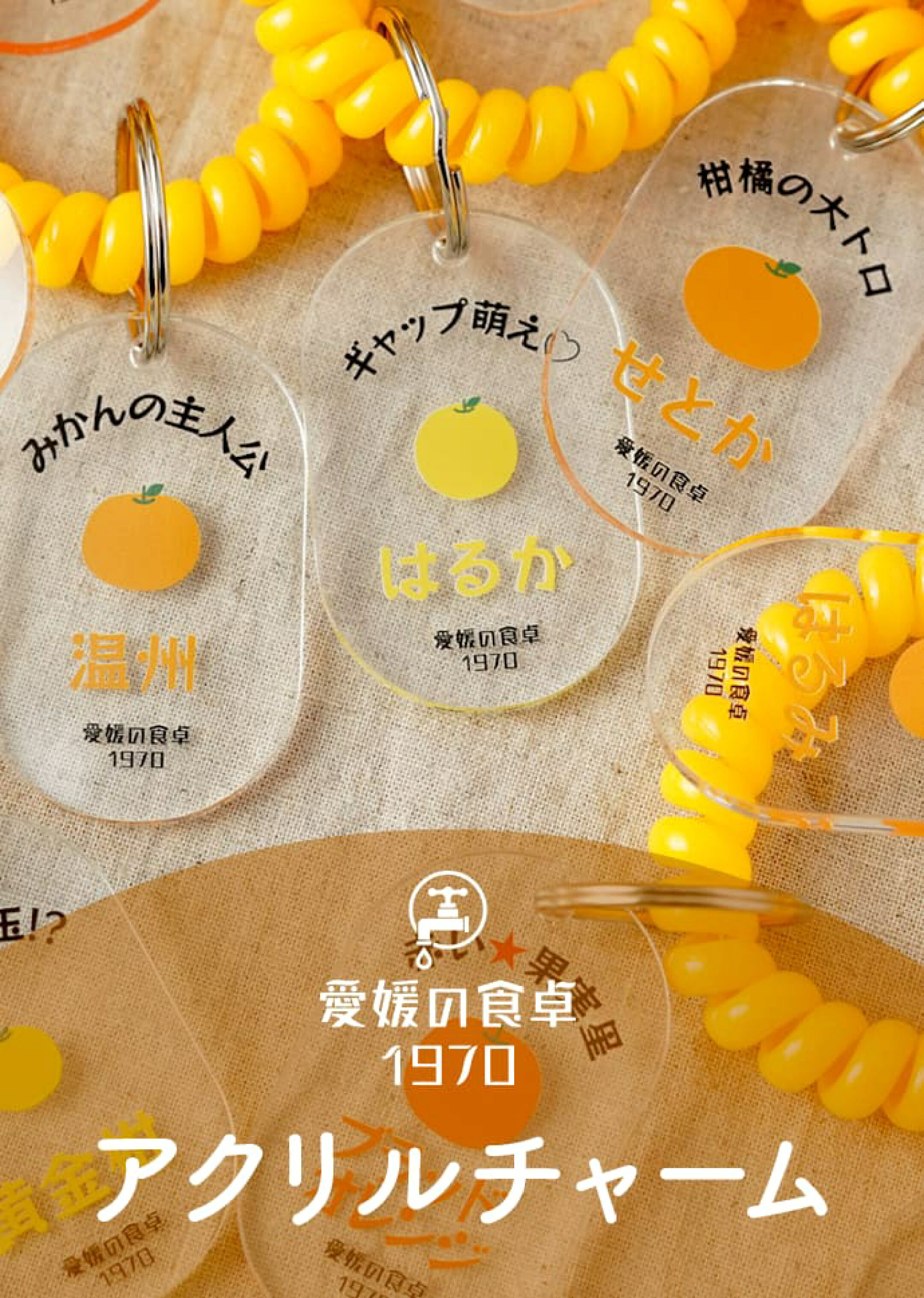 愛媛の食卓1970アクリルチャーム