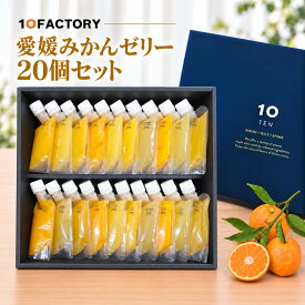 愛媛 みかん ゼリー 20個(6種類×3個+1種類×2個) ギフトセット 果汁感たっぷり食べ比べ 10FACTORY