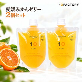 10FACTORY 愛媛みかんゼリー 2個セット（温州みかん＋選べる1個）170g×2 飲むゼリー パウチ 柑橘 食べ比べ お試し 送料無料
