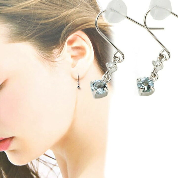 楽天市場 ギフト包装済 4 C ピアス ヨンドシー アクセサリー レディース シンプル K10ピンクゴールドピアス アクアマリン ダイヤモンド フープタイプ White Gold 正規品 ブランド 新品 22年 ギフト 実用的 4度 C ワールドインポート 楽天市場店