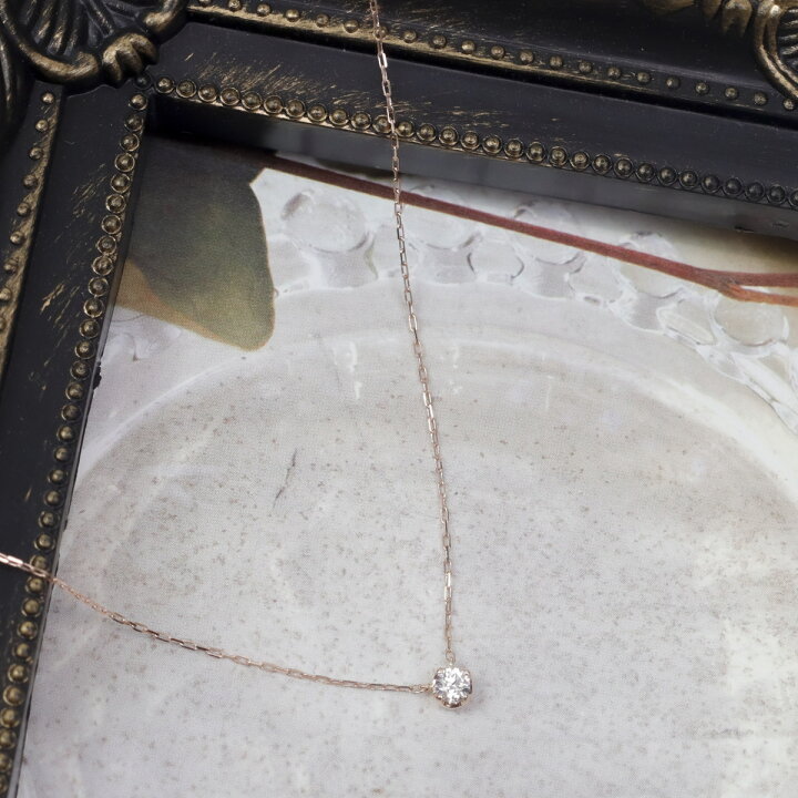 楽天市場】4℃ ヨンドシー ネックレス レディース ペンダント 一粒 K10  