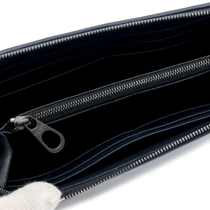 楽天市場】BOTTEGA VENETA ボッテガヴェネタ 長財布 財布 ネイビー 