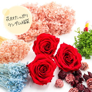 お花 福袋 花材 プリザーブドフラワー ドライフラワー ソープフラワー 造花 大量 ハンドメイド 飾付け 結婚式 披露宴 ウエルカムボード ラッピング アソート 詰め合わせ