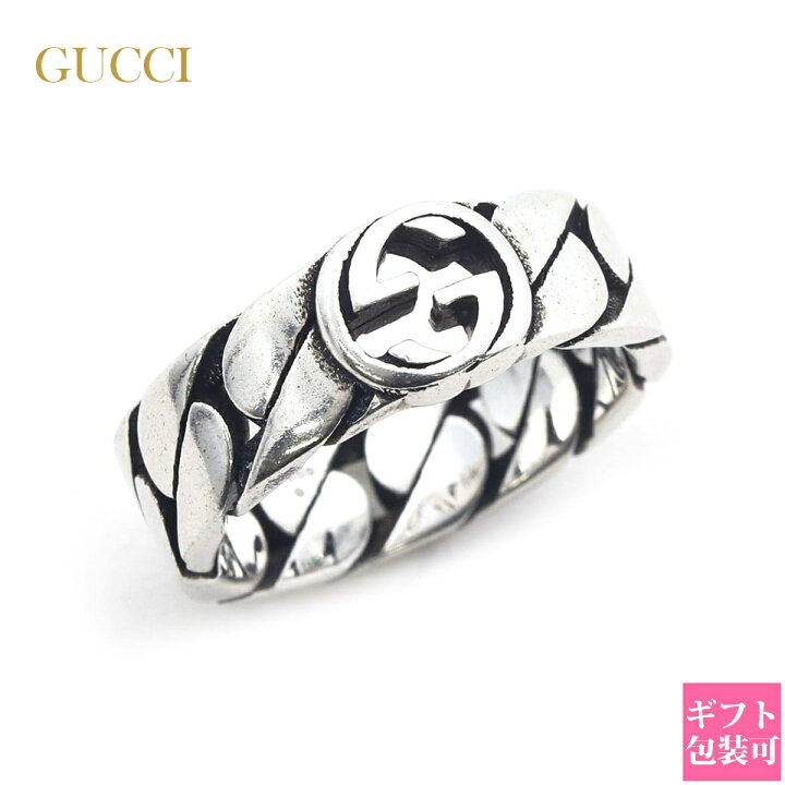 楽天市場】GUCCI グッチ リング 指輪 インターロッキングG シルバー 