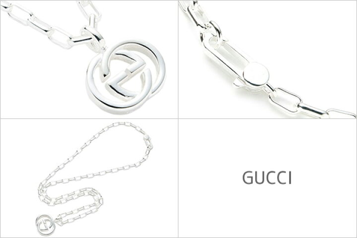 楽天市場】GUCCI グッチ ネックレス ダブルG シルバー SILVER925 