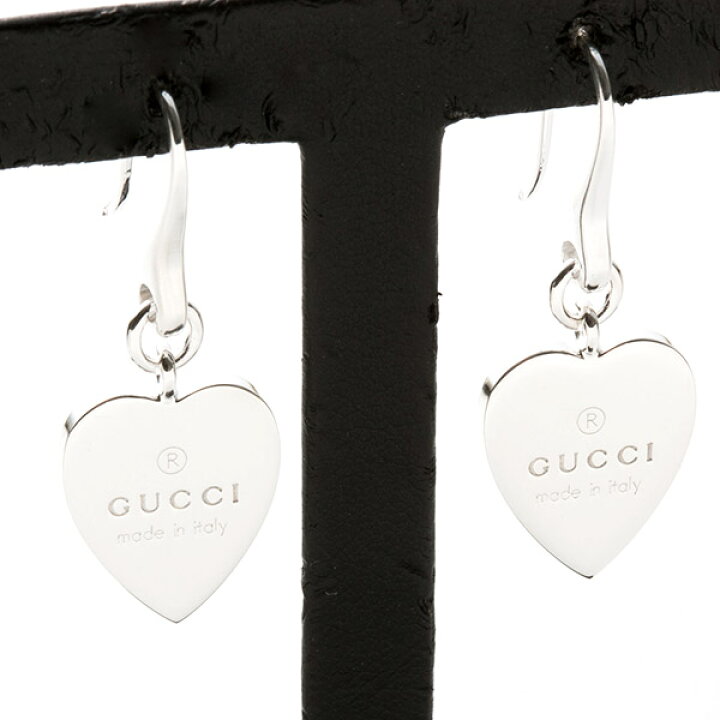 楽天市場】【P3倍】GUCCI グッチ ピアス ハートプレート TRADEMARK  