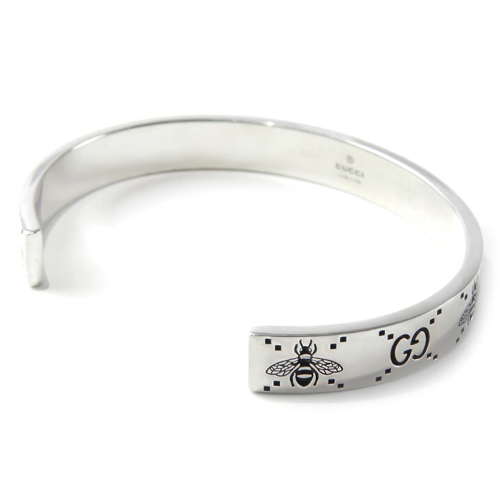 楽天市場】GUCCI グッチ ブレスレット バングル GG＆ビー 蜂 シルバー  