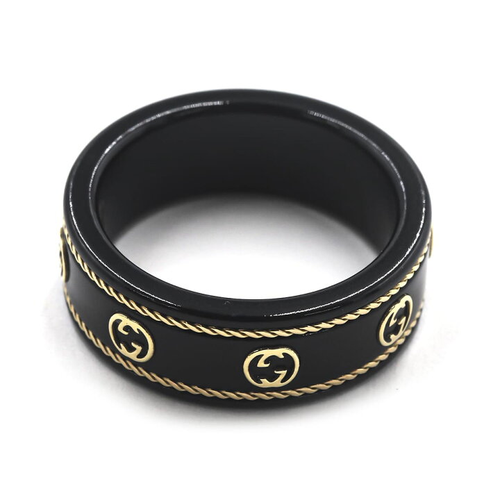 楽天市場】GUCCI グッチ リング 指輪 K18 インターロッキングG 