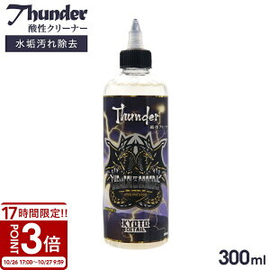 【P3倍】Thunder サンダー 300ml 酸性 バブルウォータークリーナー 酸性クリーナー 水垢 クレンザー 水垢落とし 水垢取り水垢取りジェル 泡 ジェル泡 台所 シンク 蛇口 掃除 黒シミ 茶シミ シミ