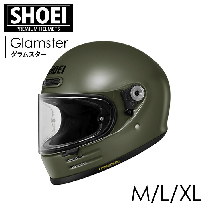 楽天市場】SHOEI フルフェイスヘルメット Glamster グラムスター モス 