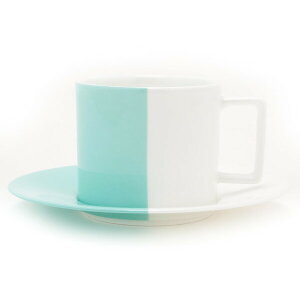 【ポイント3倍】Tiffany.co ティファニー コップ カップ カラーブロック ティーカップ＆ソーサー 1客 単品 食器