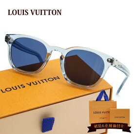 ルイヴィトン サングラス 正規品 紫外線 カット uv 100% LOUIS VUITTON サングラス LV シグネチャー・スクエア ラウンド ホワイトブルー Z1964U 誕生日プレゼント 男性 サングラス スクエアラウンドシェイプ 新品 通販 2024