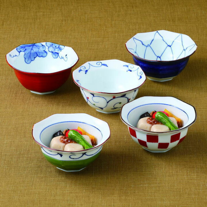楽天市場】和食器 おしゃれ 小鉢セット 波佐見焼 八角形 小鉢 小皿 和 