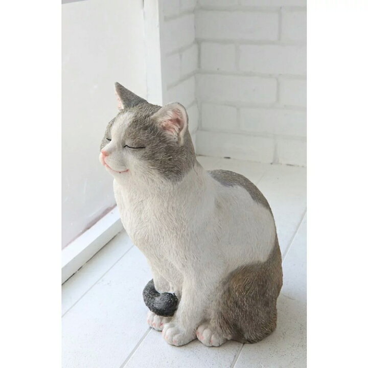 楽天市場 猫 ねこ ネコ 笑う猫 スマイル アンティーク調 置物 笑うネコ 笑顔 ネコ好き おしゃれ ディスプレイ 店舗装飾 オブジェ インテリア雑貨 かわいい 贈り物 誕生日 プレゼント ギフト 送料無料 スマイル キャット ウッドギャラリー樹