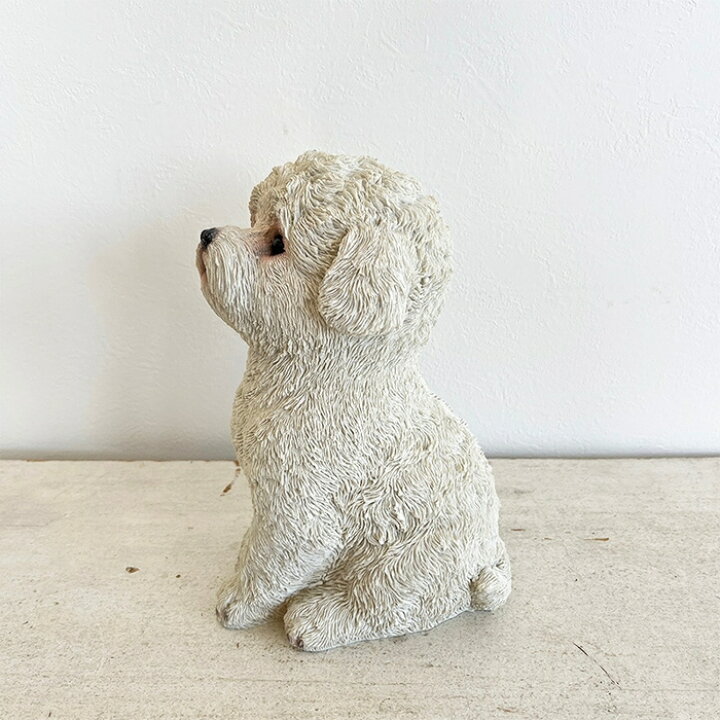 楽天市場】犬 置物 トイプードル パピー 子犬 オブジェ トイプー 