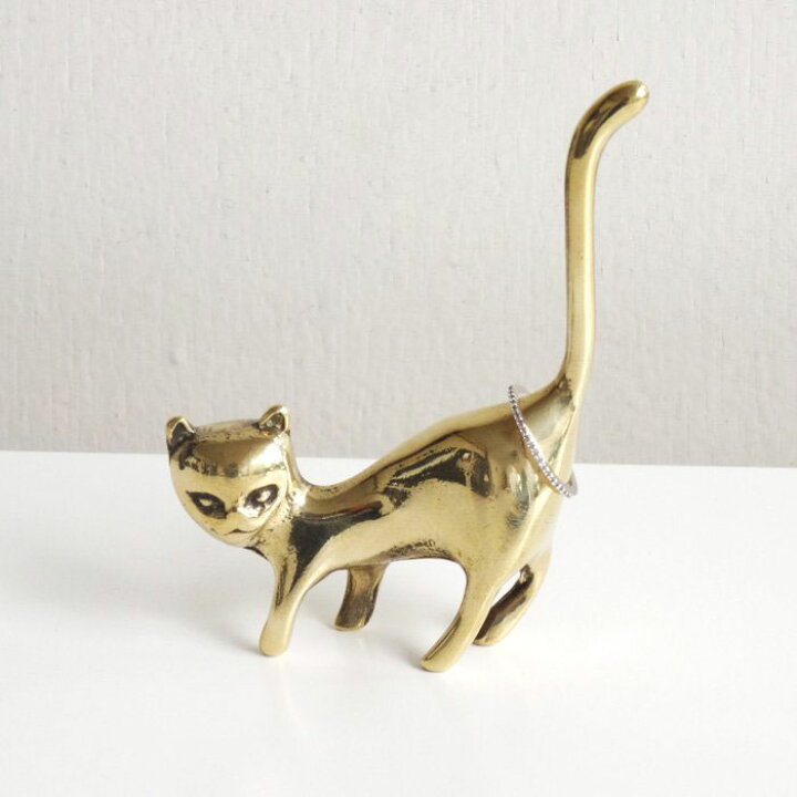 楽天市場】リングホルダー アクセサリーホルダー ゴールド 真鍮製 