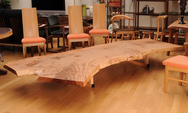 楽天市場】一枚板 テーブル ダイニングテーブル 食卓 大型 座卓 兼用 