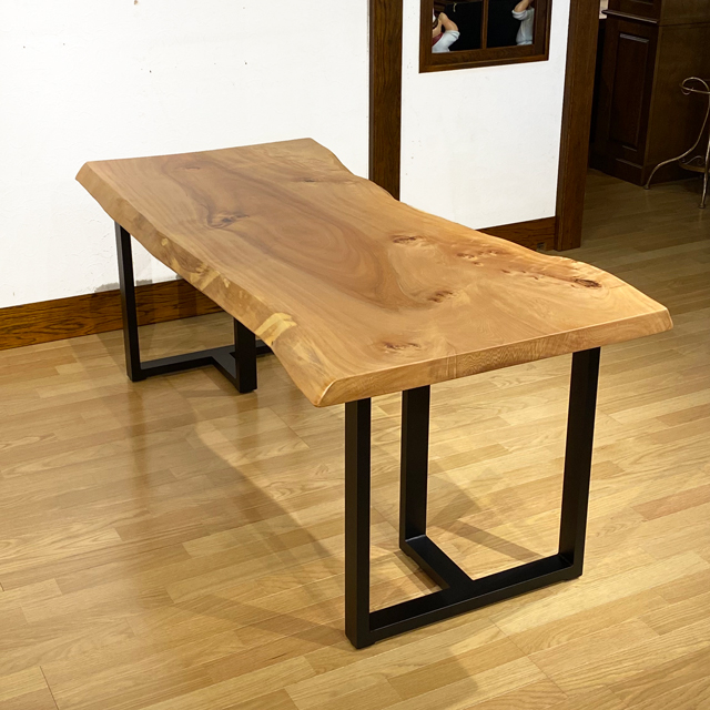 楽天市場】一枚板 テーブル 栃 無垢 一枚板テーブル ダイニング 