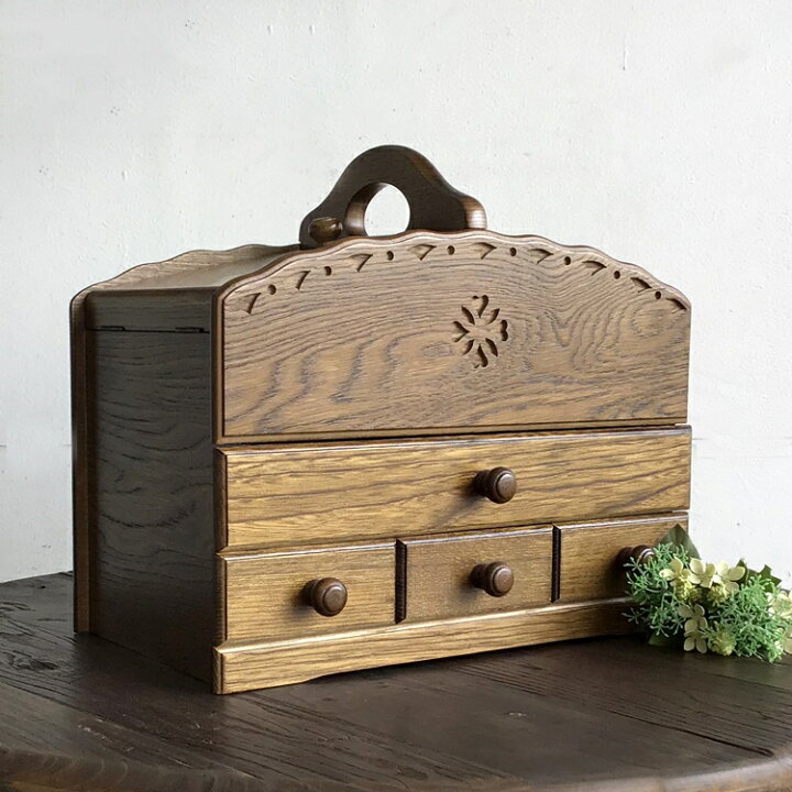 楽天市場】ソーイングボックス 裁縫箱 ソーイングセット 木製 おしゃれ  