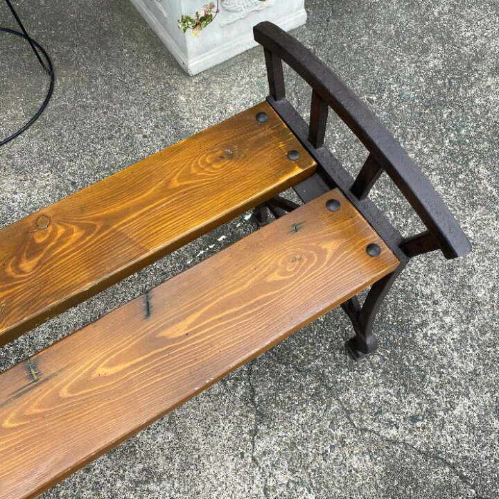 楽天市場】ベンチ 縁台 イス アンティーク 古木 ガーデンファニチャー  