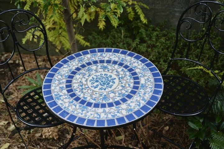 楽天市場】garden table ガーデンテーブル タイルテーブル モザイク 