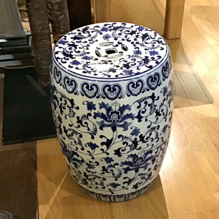 楽天市場】陶器 スツール イス 腰掛け 花台 ガーデンチェア おしゃれ 