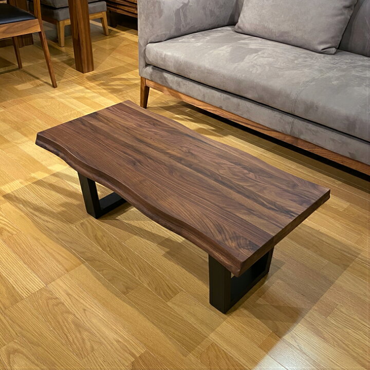 楽天市場 センターテーブル ローテーブル 木製 おしゃれ ウォールナット 無垢 木製テーブル 一枚板風 アンティーク リビングテーブル 北欧 カントリー ナチュラル Ikea 送料込み 幅90cm 送料無料 ウォールナット無垢 センターテーブル90 ウッドギャラリー樹