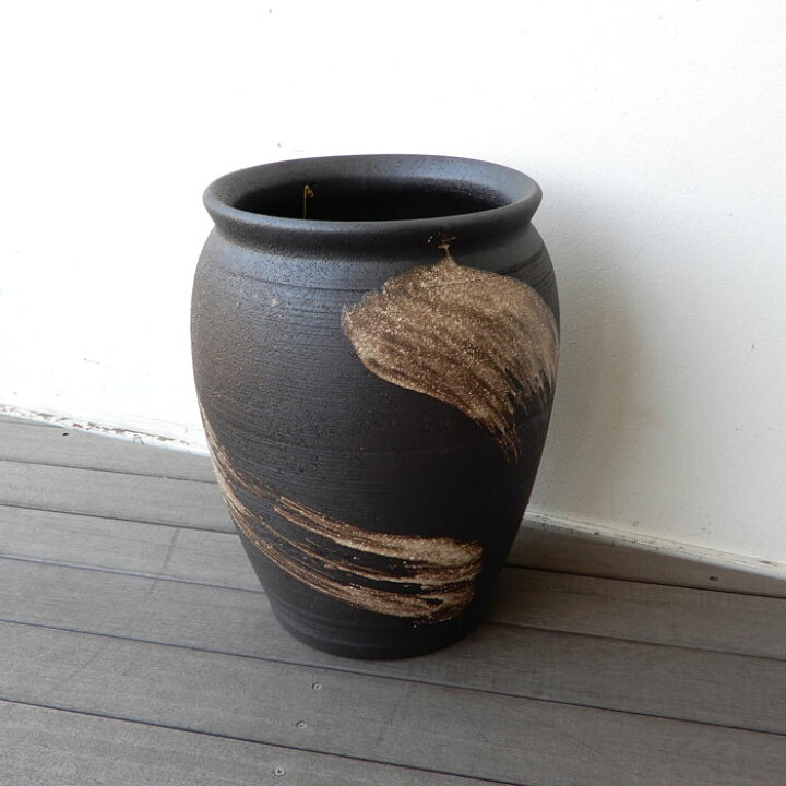 楽天市場】傘立て 陶器 直径33×高さ43cm 信楽焼 壺型 傘立て陶器 傘立 