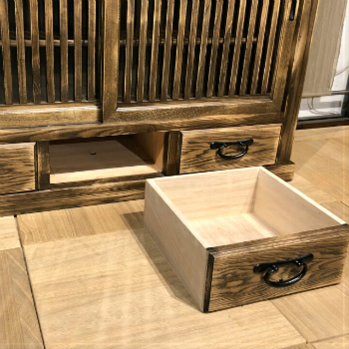 楽天市場】水屋 水屋箪笥 食器棚 和モダン 日本製 国産家具 レトロ  