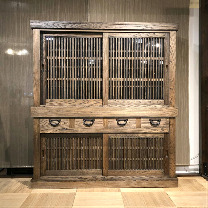 楽天市場】水屋 水屋箪笥 食器棚 和モダン モダン 日本製 国産家具 