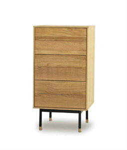 チェスト サイドチェスト おしゃれ 北欧 電話台 花台 3段チェスト オーク無垢 木製チェスト 小物収納 サイドチェスト 収納家具 コンパクト 省スペース ファックス台 完成品 小物収納 高さ85